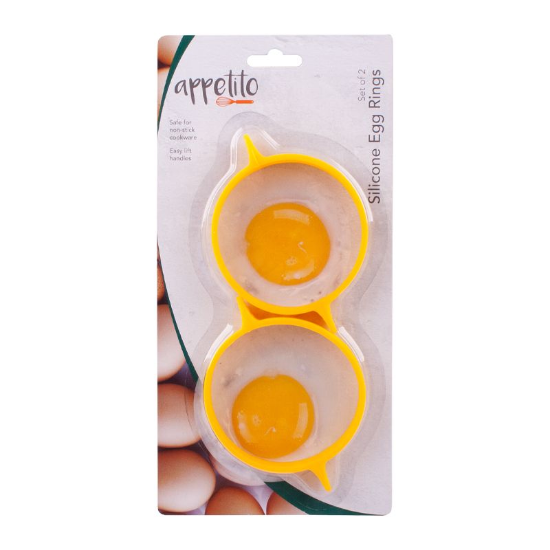 Shop EGG RINGS YELLOW PANSAFE SILICONE, APPETITO - Chef's Hat
