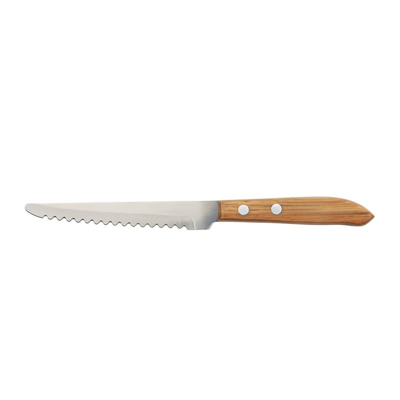 KNIFE STEAK WOOD ROUNDED CAVALRY