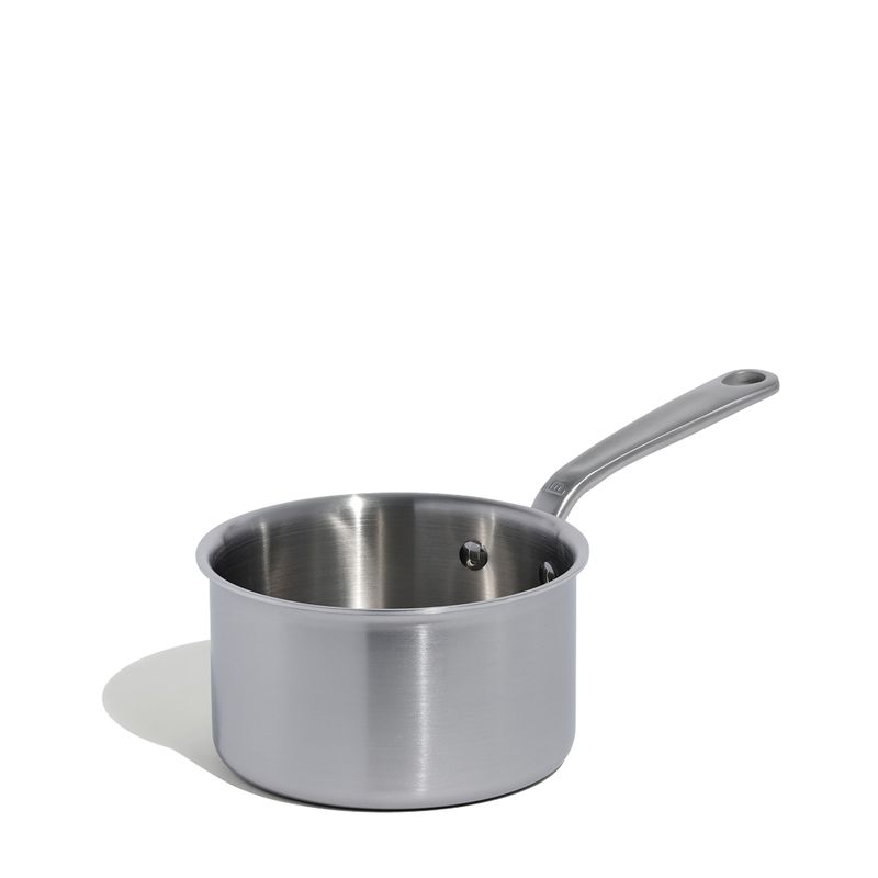 SAUCEPAN W LID 2LTR STAINLESS CLAD MADE IN
