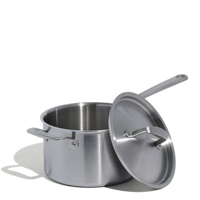 SAUCEPAN W LID 4LTR STAINLESS CLAD MADE IN