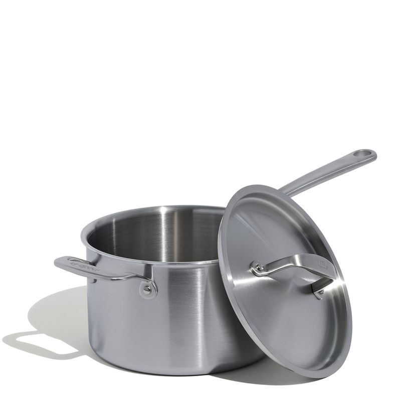 SAUCEPAN W LID 4LTR STAINLESS CLAD MADE IN