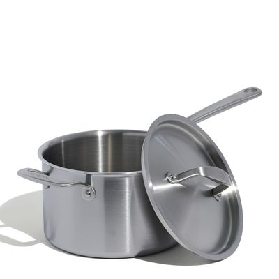 SAUCEPAN W LID 4LTR STAINLESS CLAD MADE IN