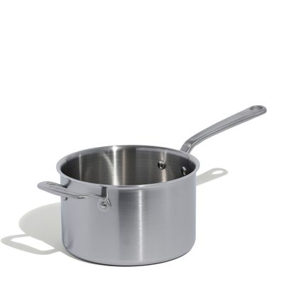 SAUCEPAN W LID 4LTR STAINLESS CLAD MADE IN