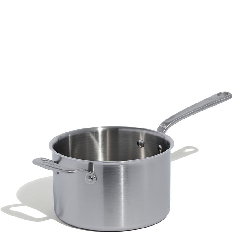 SAUCEPAN W LID 4LTR STAINLESS CLAD MADE IN