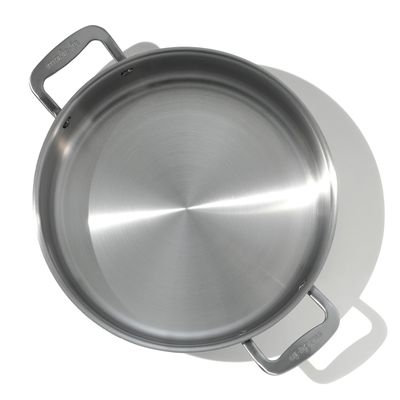 RONDEAU W LID 6QT/6.65LTR S/S SHALLOW MADE IN