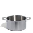 STOCKPOT W/LID 6LT STAINLESS CLAD MADE IN