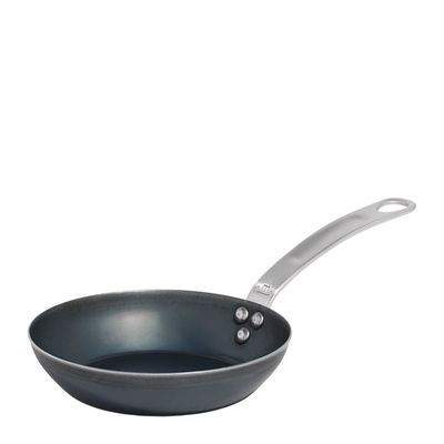 FRYPAN 8IN/20CM CARBON STEEL, SEASONED MADE IN