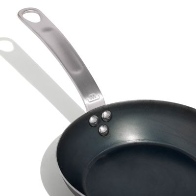 FRYPAN 8IN/20CM CARBON STEEL, SEASONED MADE IN