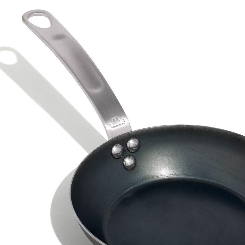 FRYPAN 8IN/20CM CARBON STEEL, SEASONED MADE IN