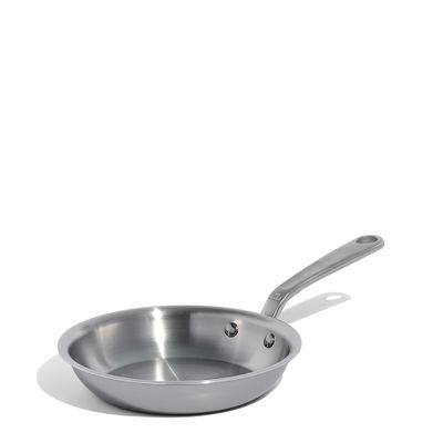 FRYPAN 8IN/20CM STAINLESS CLAD MADE IN