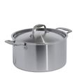 STOCKPOT W/LID 8LT STAINLESS CLAD MADE IN