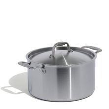 STOCKPOT W/LID 8LT STAINLESS CLAD MADE IN
