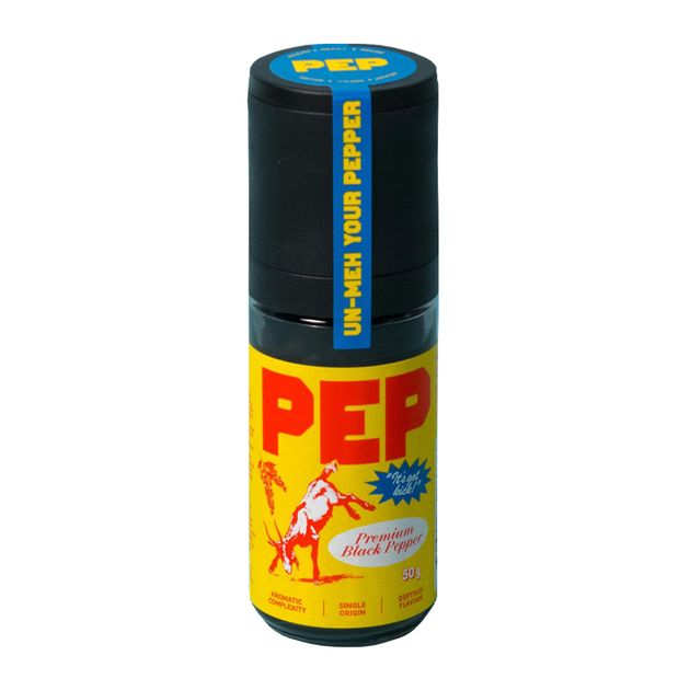 Shop PEPPER WHOLE BLACK GRINDER 50G, PEP BRANDS - Chef’s Hat