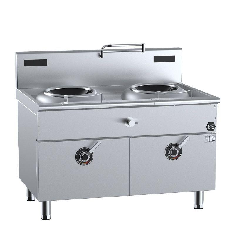 B&S Two Hole - Induction Wok - 2 x 8 Kilowatt