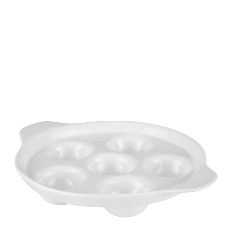 ESCARGOT/SNAIL DISH WHITE 22CM, HORECANO