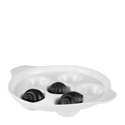 ESCARGOT/SNAIL DISH WHITE 22CM, HORECANO