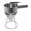 PISTON FUNNEL 13X24CM S/ST, HORECANO