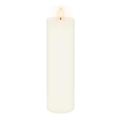 CANDLE FLAMELESS PILLAR 6.8X22CM IVORY