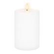 CANDLE FLAMELESS WIDE PILLAR 10X15CM WHITE