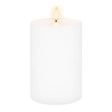 CANDLE FLAMELESS WIDE PILLAR 10X15CM WHITE