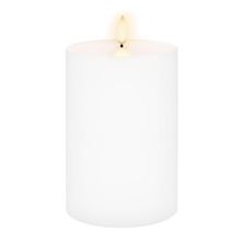 CANDLE FLAMELESS WIDE PILLAR 10X15CM WHITE