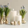 CANDLE FLAMELESS WIDE PILLAR 10X15CM WHITE