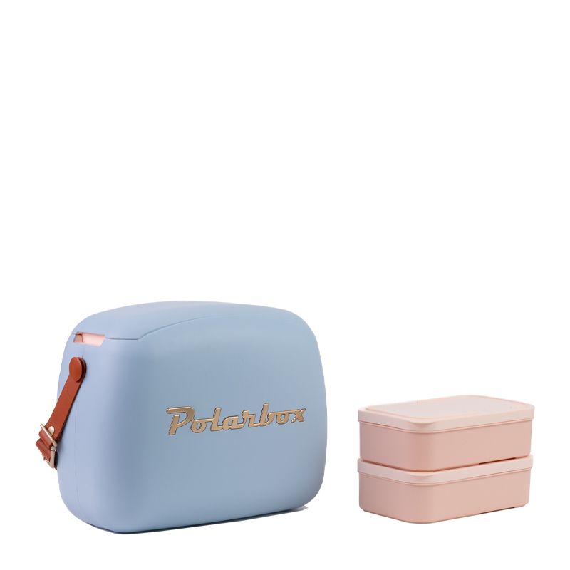 POP 6L W 2 LUNCH BOX BLUE, POLARBOX