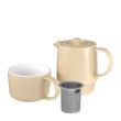 TEA FOR ONE W/INFUSER SAND 450ML, M&W CAFE LIFE