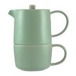 TEA FOR ONE W/INFUSER SEAFOAM 450ML, M&W CAFE LIFE