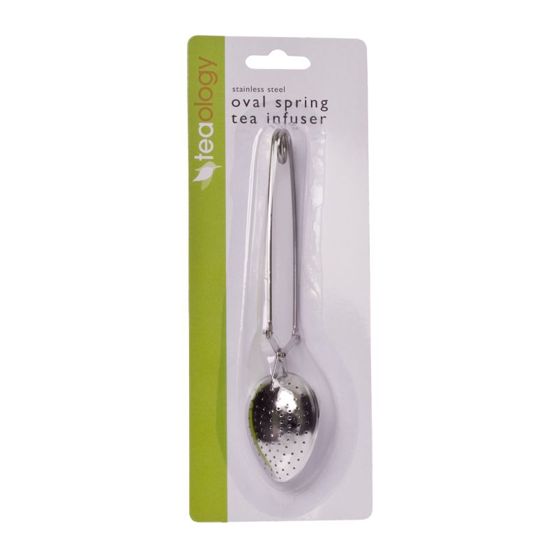 TEA INFUSER OVAL SPRING S/ST, TEAOLOGY