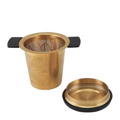 TEA STRAINER/INFUSER BASKET GOLD SS CDU-12, M&W