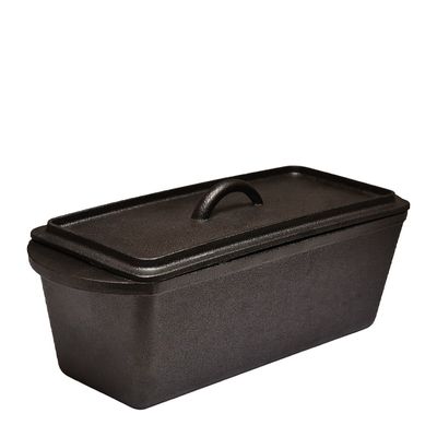 LOAF PAN CAST IRON W/LID 35X13X11CM, B BAKER