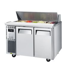 Fridge Salad Prep Underbench 2 Door Solid With Hood Lid 309L Turbo Air