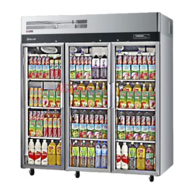 Fridge Upright 3 Door Glass 1876L Turbo Air