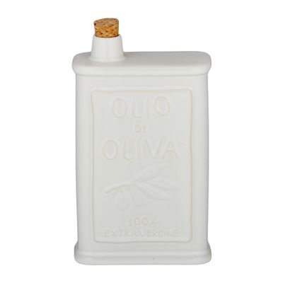 CERAMIC OIL BOTTLE IVORY 18.5CM, OLIO