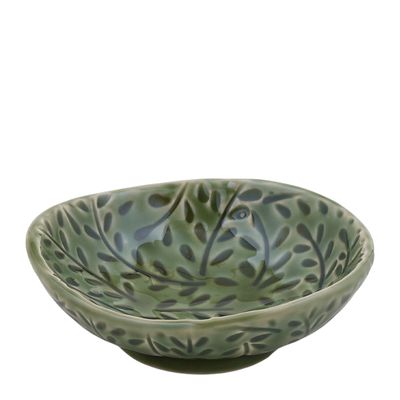 CERAMIC DISH 10X9.5X3CM GREEN, VENUS