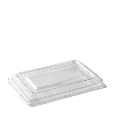 RECTANGULAR LID 500/600ML CLEAR, BIOPAK