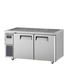 Fridge Underbench Salad Prep 2 Door Solid With Hood Lid 420L Turbo Air