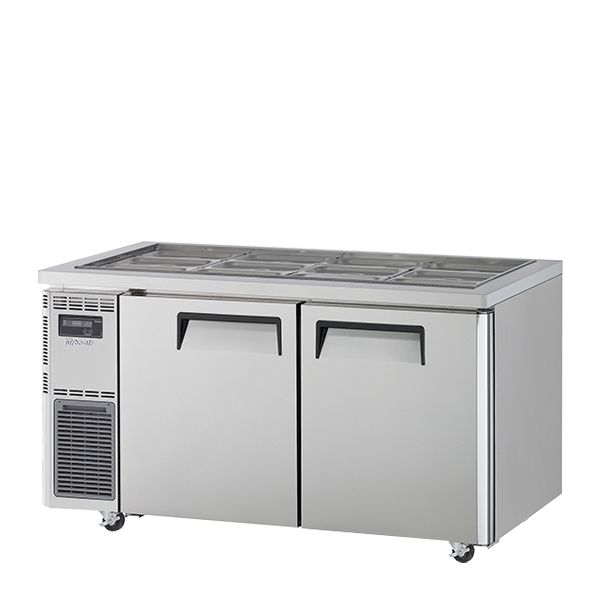 Fridge Underbench Salad Prep 2 Door Solid With Hood Lid 420L Turbo Air