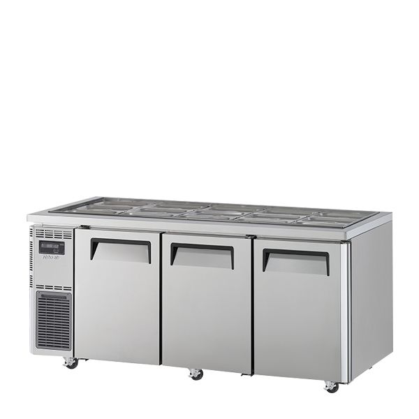 Fridge Underbench Salad Prep 3 Door Solid 516L Turbo Air