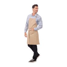 APRON BIB NATURAL DENIM, AUSTIN