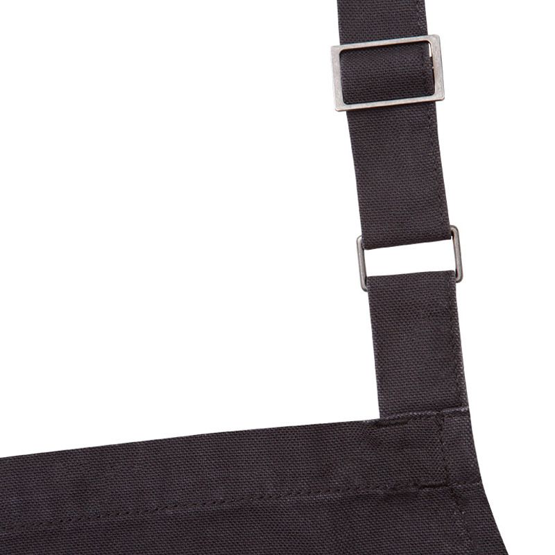 APRON BIB CANVAS STEEL GREY, ROCKFORD