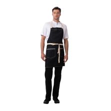 APRON BIB INDIGO BLUE, RIDGEWOOD