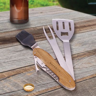 5 IN 1 FOLDABLE BBQ TOOL, MAVERICK