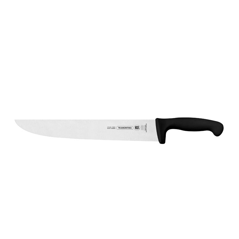 KNIFE BUTCHERS STRAIGHT BLACK 300MM, PROFESSIONAL