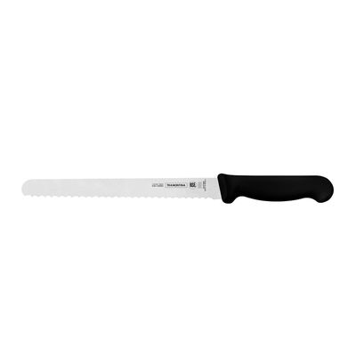 KNIFE BREAD SERRATED BLACK 250MM, PROFESSIONAL