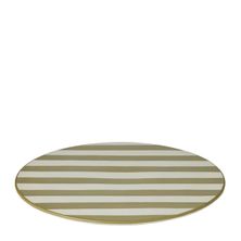 PLATTER RND OLIVE STRIPED 34CM, CALYPSO