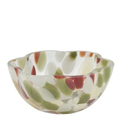 BOWL SERVING GLASS MULTI 15CM, SPLOTCH