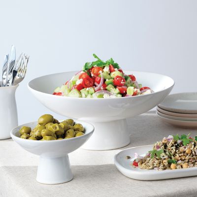 PEDESTAL BOWL 320X137MM WHITE, TK SERVE