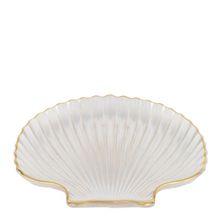 GLASS PLATE SHELL 14X14CM CLEAR TESTA